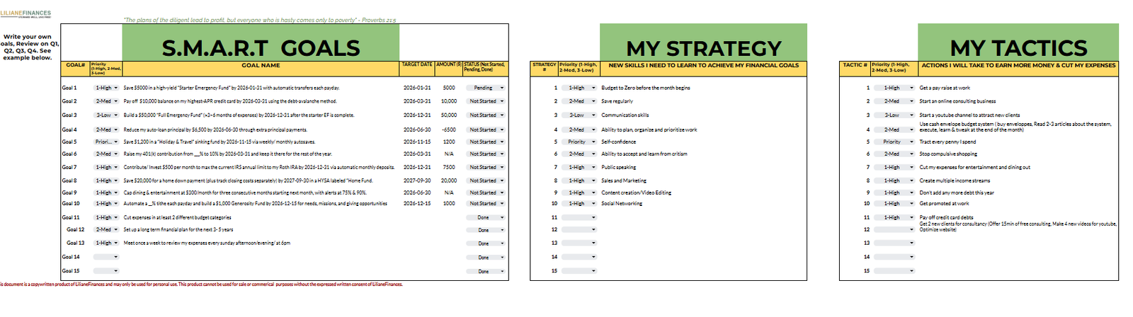 THE STEWARD SHEET - STEWARDSHIP BUDGETING TOOL All-in-1 - Image 5