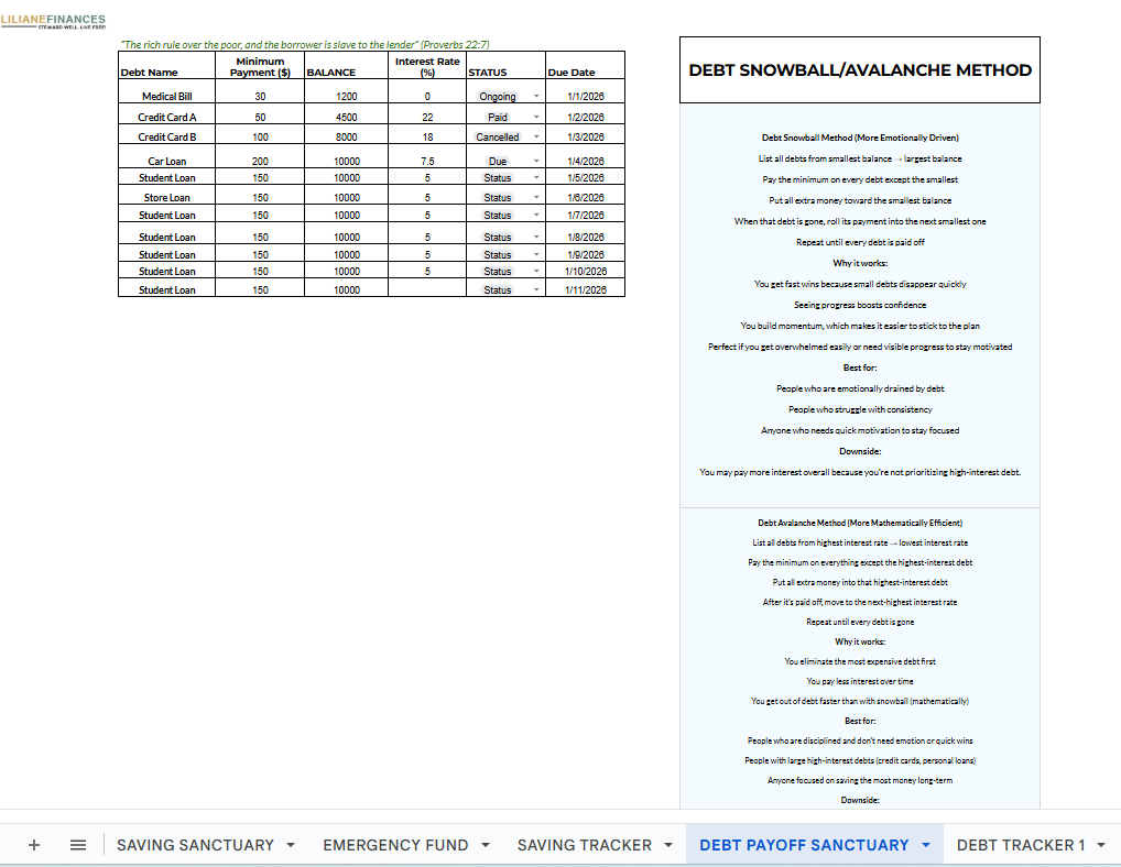 THE STEWARD SHEET - STEWARDSHIP BUDGETING TOOL All-in-1 - Image 11