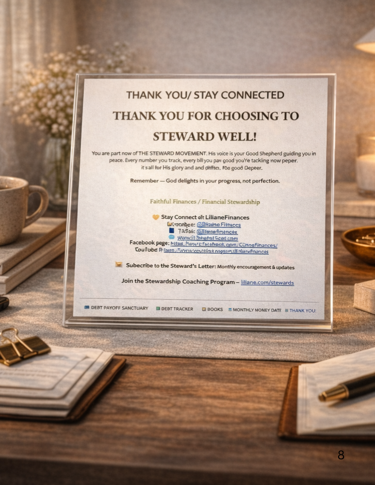 The Steward Sheet - You All-In-One Financial Stewardship Planner - Image 11