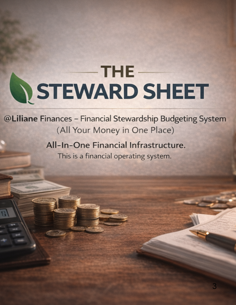The Steward Sheet - You All-In-One Financial Stewardship Planner - Image 2