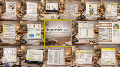 The Steward Sheet - You All-In-One Financial Stewardship Planner